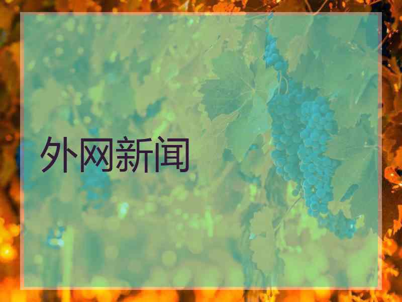 外网新闻