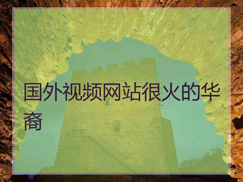 国外视频网站很火的华裔