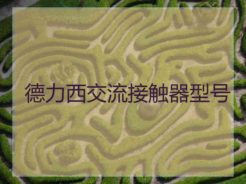 德力西交流接触器型号