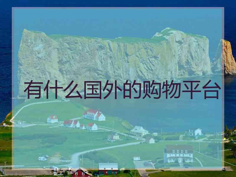 有什么国外的购物平台
