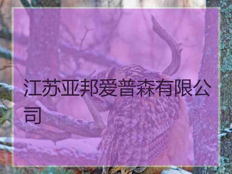 江苏亚邦爱普森有限公司