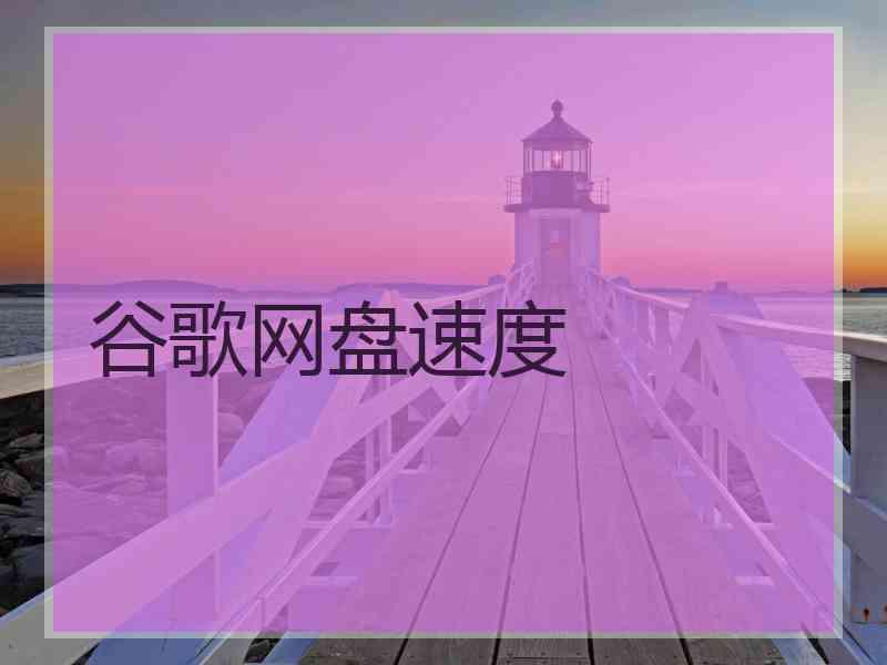 谷歌网盘速度