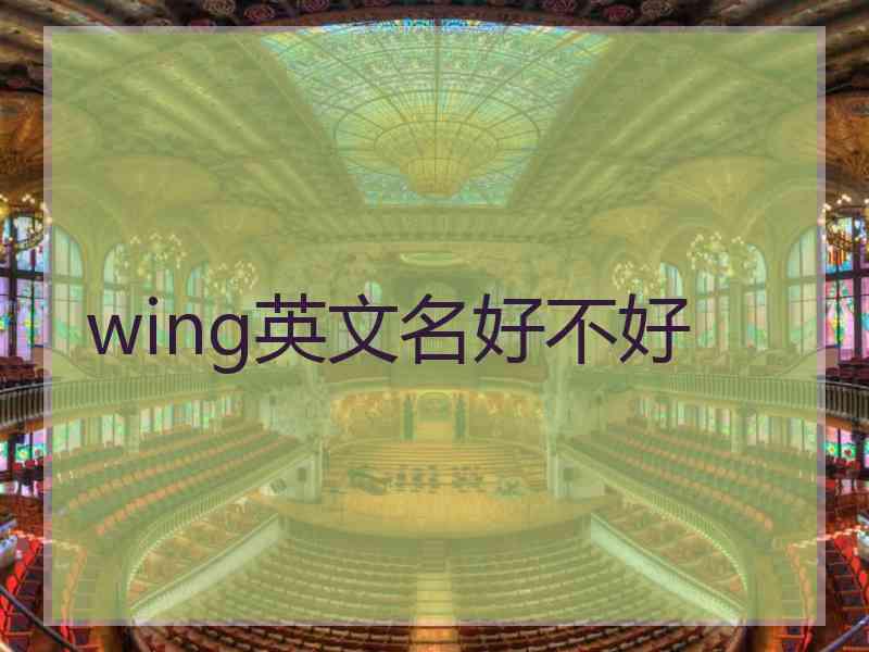 wing英文名好不好