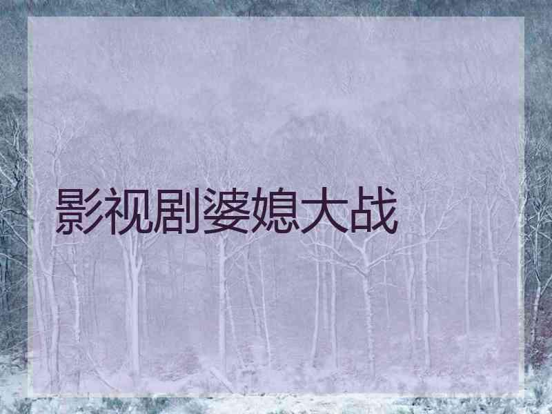 影视剧婆媳大战