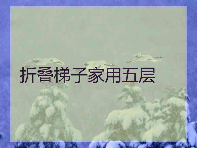 折叠梯子家用五层