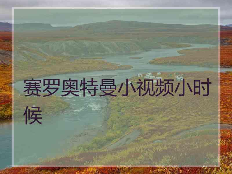 赛罗奥特曼小视频小时候