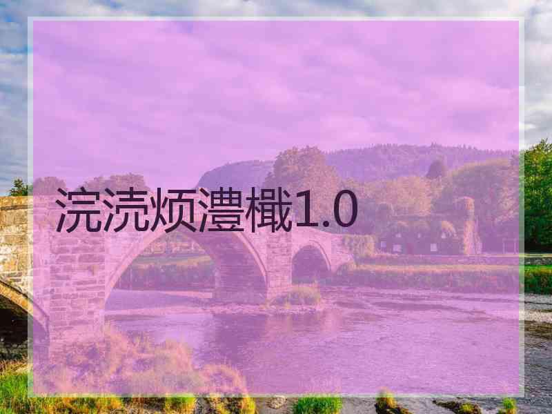 浣涜烦澧檝1.0