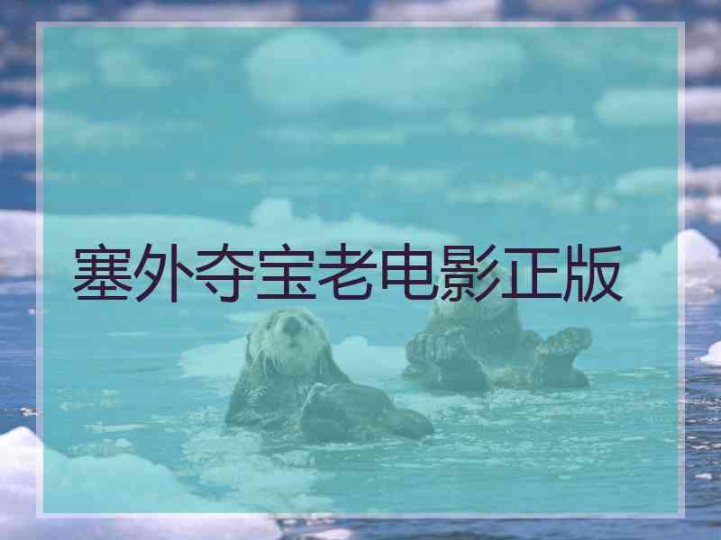 塞外夺宝老电影正版