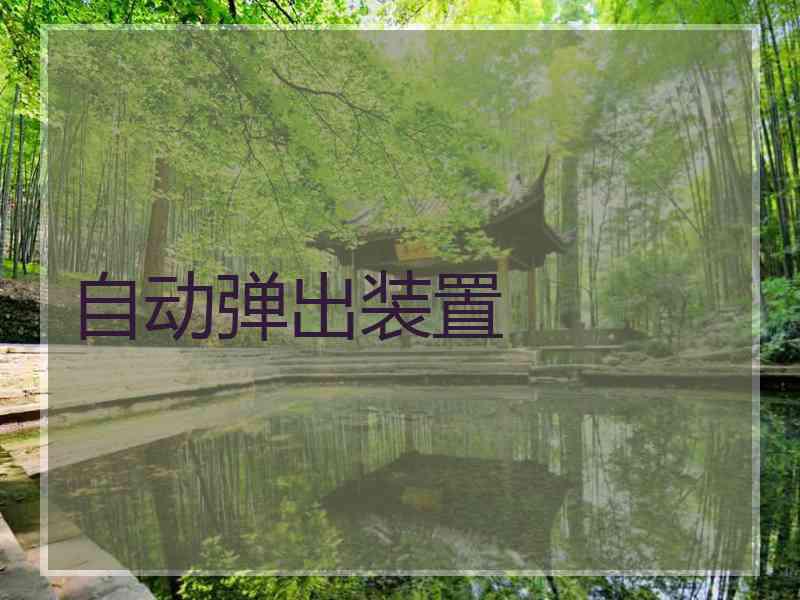 自动弹出装置