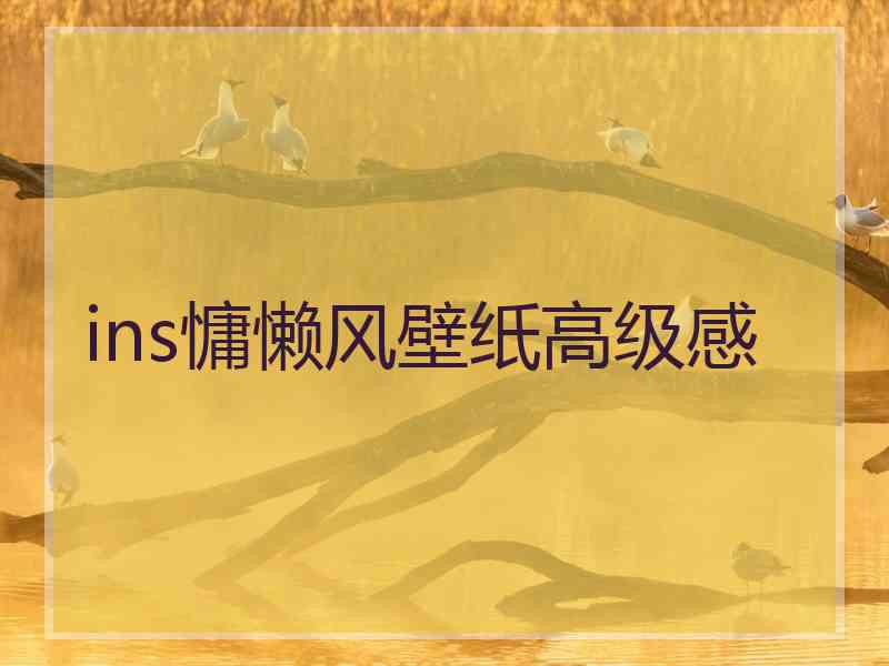 ins慵懒风壁纸高级感