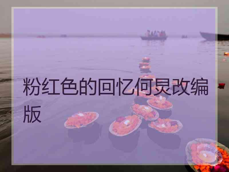 粉红色的回忆何炅改编版