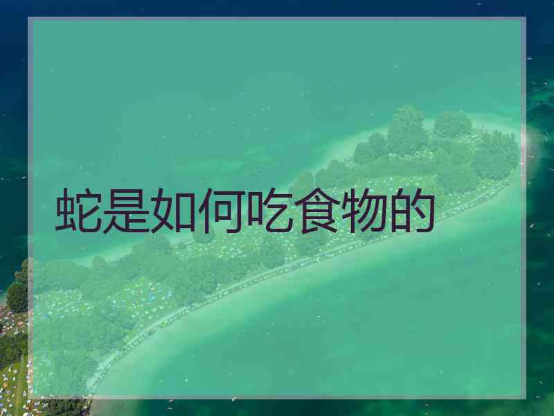 蛇是如何吃食物的