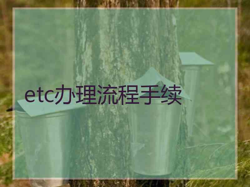 etc办理流程手续