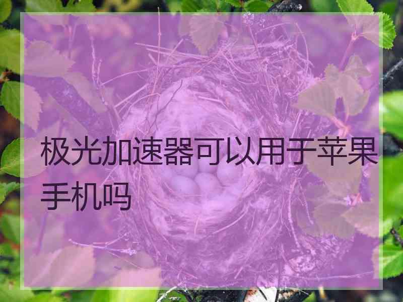 极光加速器可以用于苹果手机吗
