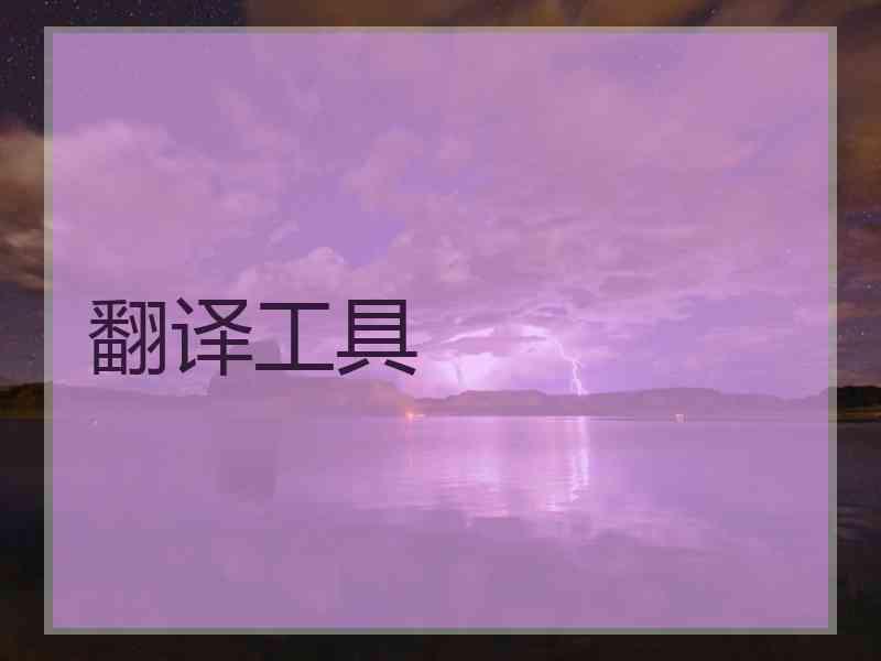 翻译工具