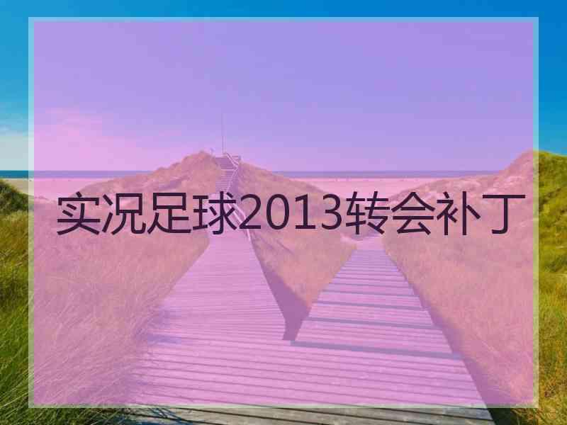 实况足球2013转会补丁