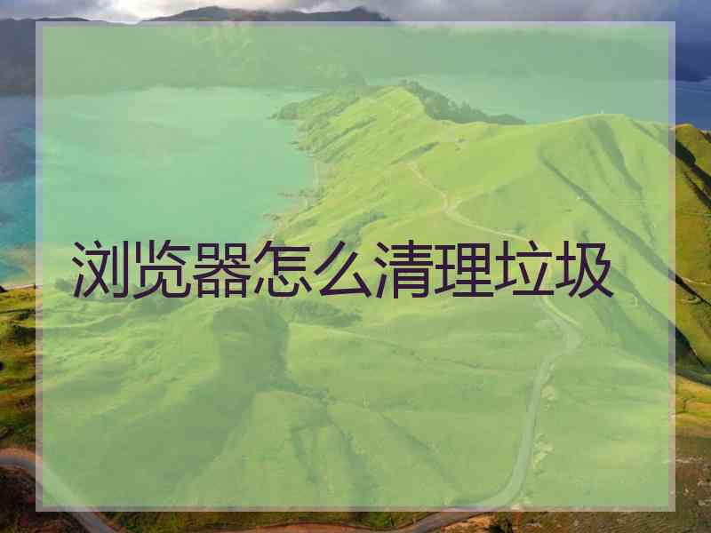 浏览器怎么清理垃圾