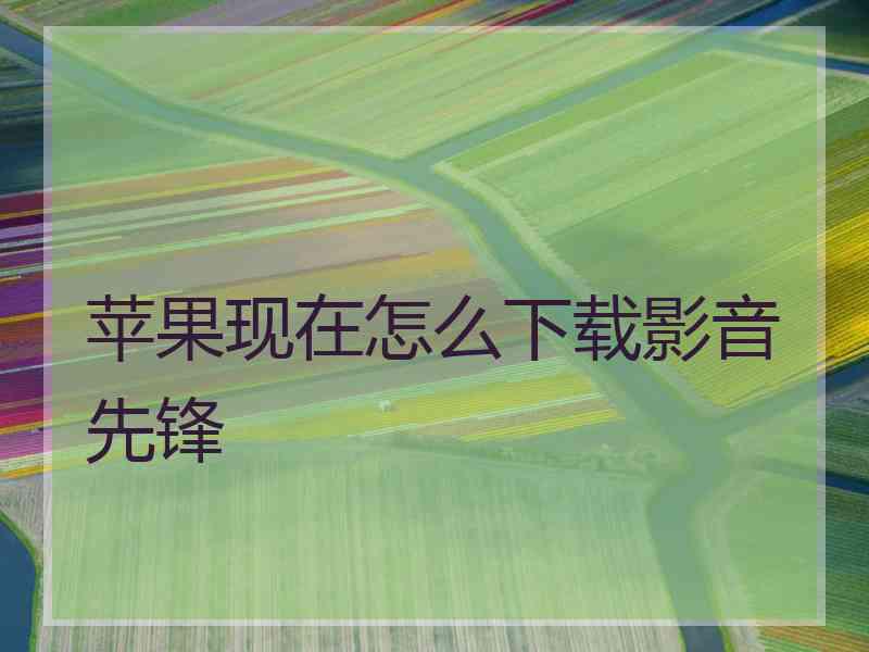 苹果现在怎么下载影音先锋