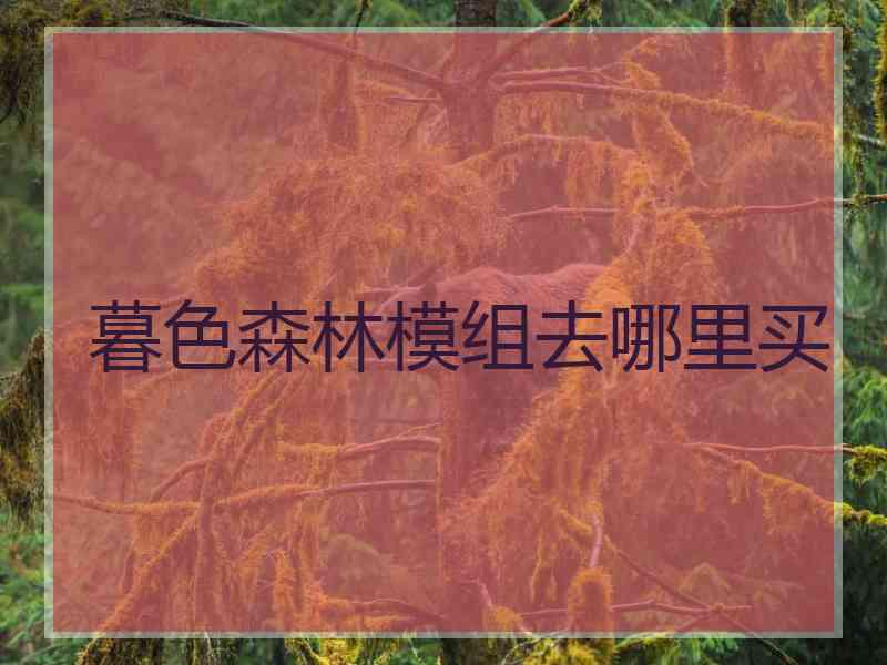 暮色森林模组去哪里买
