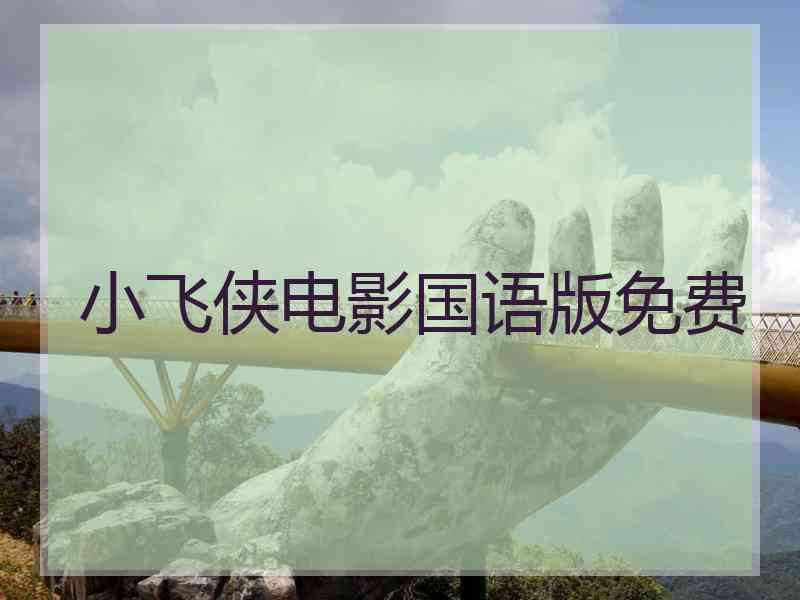 小飞侠电影国语版免费