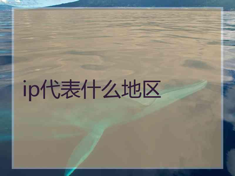 ip代表什么地区