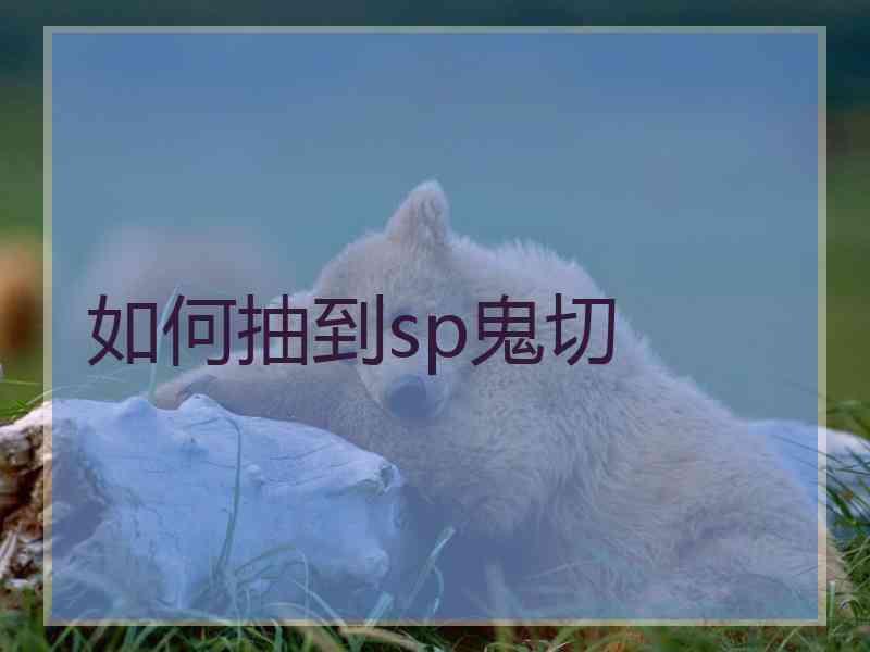 如何抽到sp鬼切