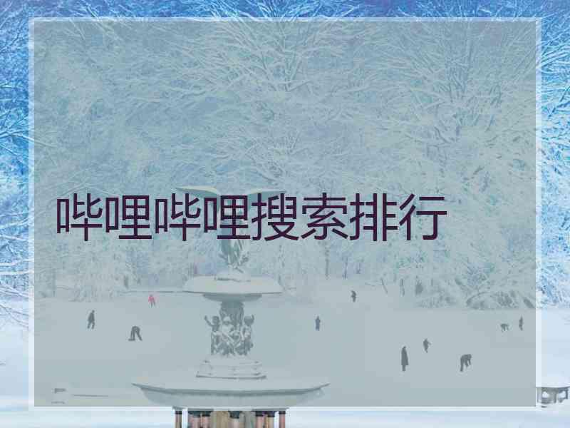 哔哩哔哩搜索排行