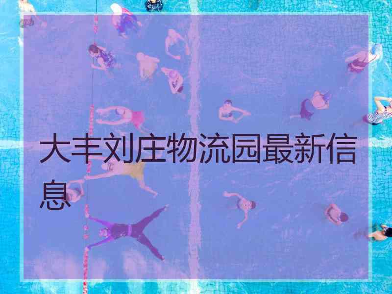 大丰刘庄物流园最新信息