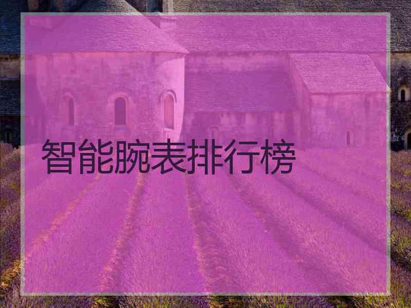 智能腕表排行榜