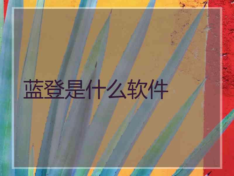 蓝登是什么软件