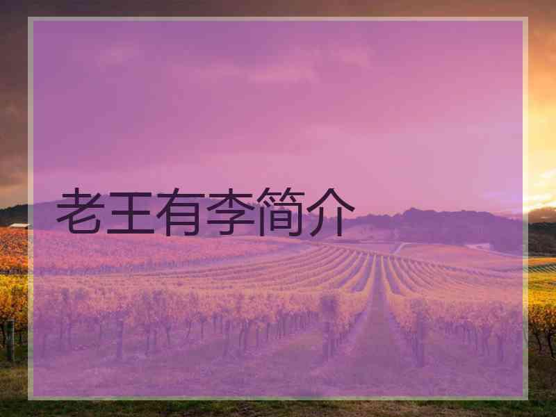 老王有李简介