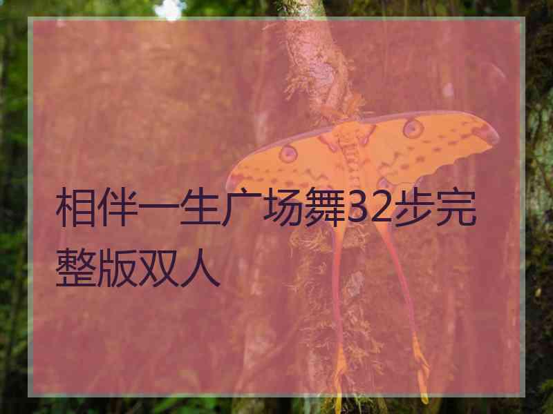 相伴一生广场舞32步完整版双人