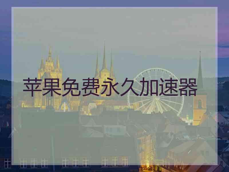 苹果免费永久加速器