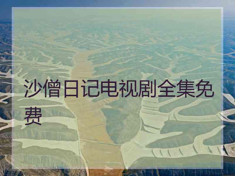 沙僧日记电视剧全集免费