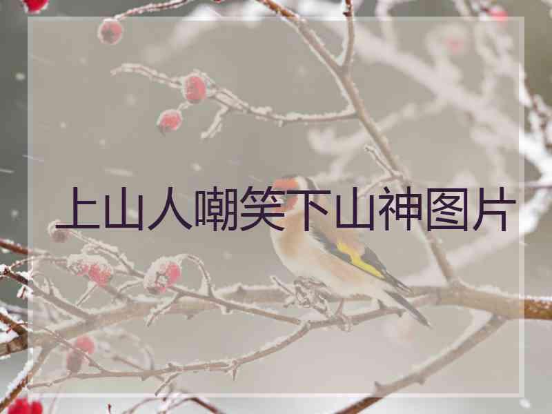 上山人嘲笑下山神图片