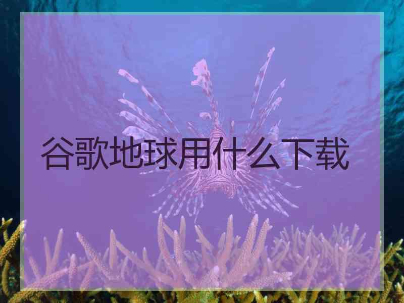 谷歌地球用什么下载