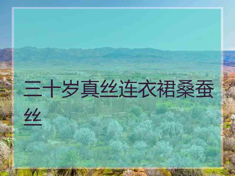 三十岁真丝连衣裙桑蚕丝