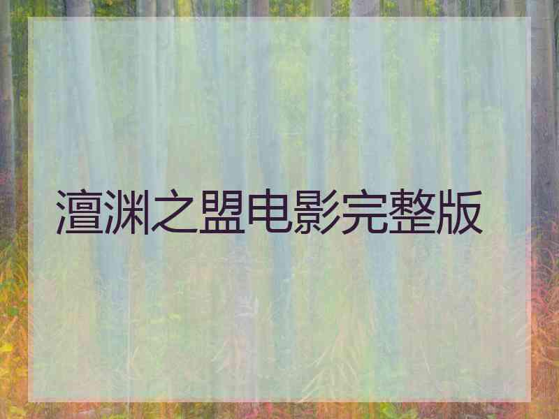 澶渊之盟电影完整版
