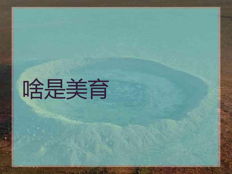 啥是美育