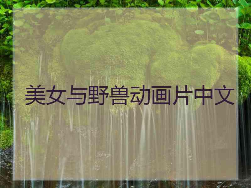 美女与野兽动画片中文