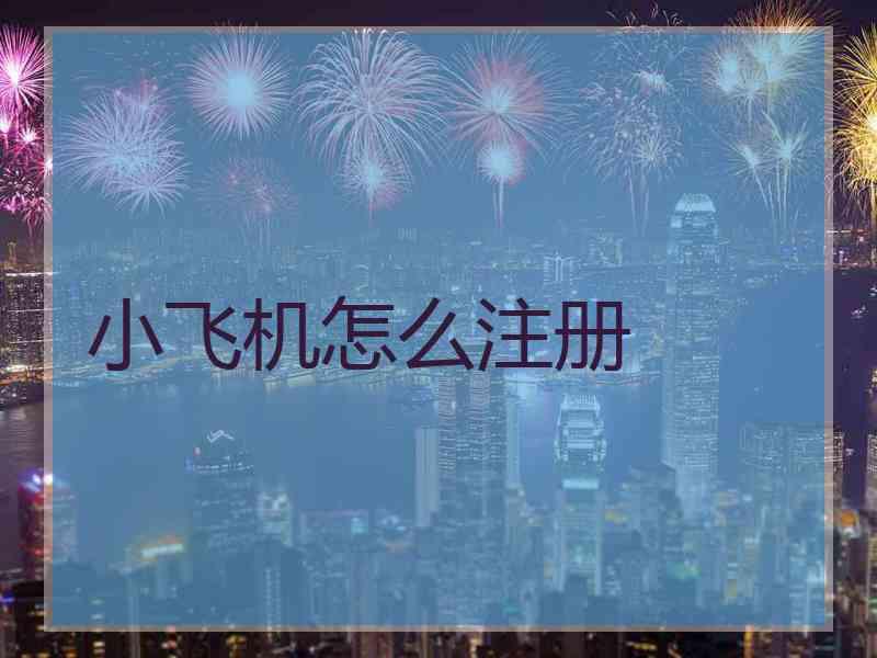 小飞机怎么注册