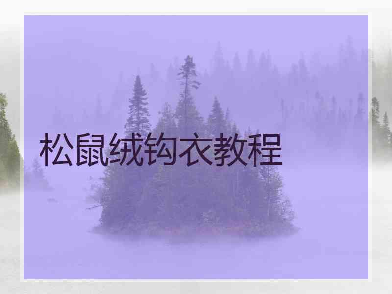 松鼠绒钩衣教程