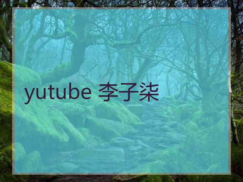 yutube 李子柒