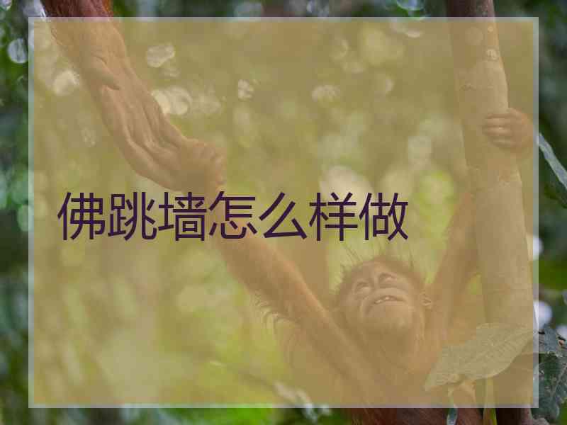 佛跳墙怎么样做