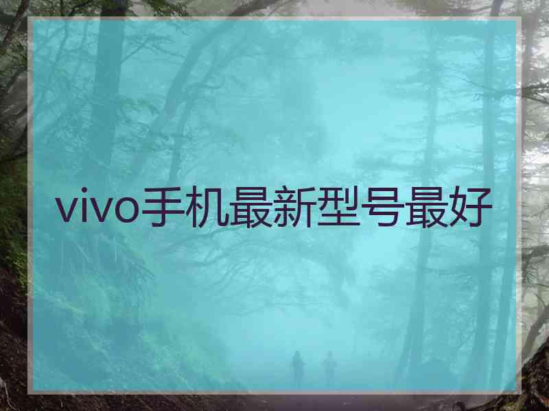 vivo手机最新型号最好