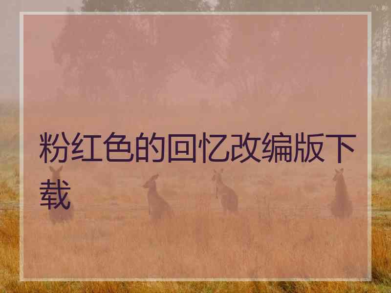 粉红色的回忆改编版下载