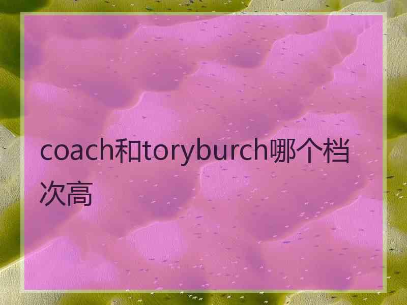 coach和toryburch哪个档次高