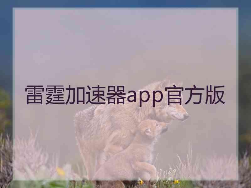 雷霆加速器app官方版
