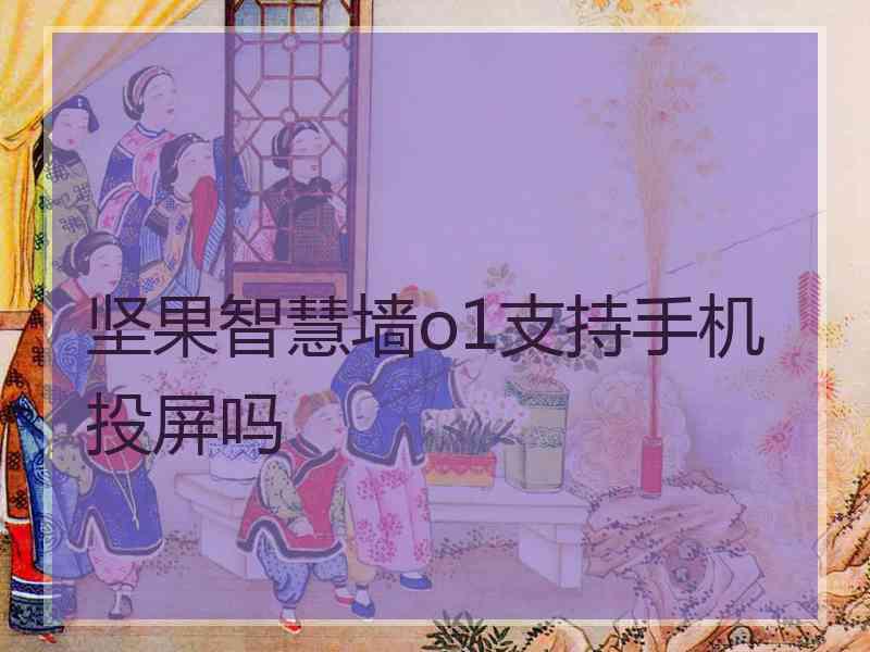 坚果智慧墙o1支持手机投屏吗