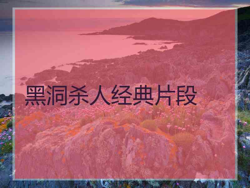 黑洞杀人经典片段